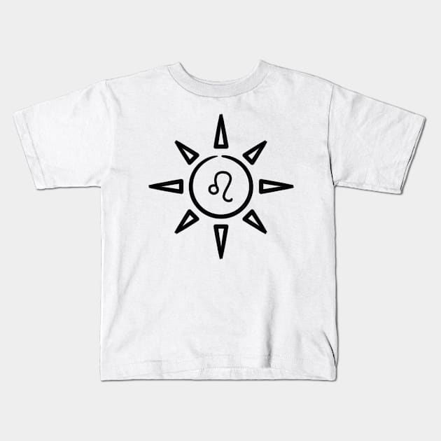 Leo Sun Kids T-Shirt by Banana Latte Designs